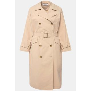 Studio Untold  Trench-coat oversized. Col à revers et ceinture à nouer. 