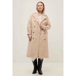 Studio Untold  Trench-coat oversized. Col à revers et ceinture à nouer. 