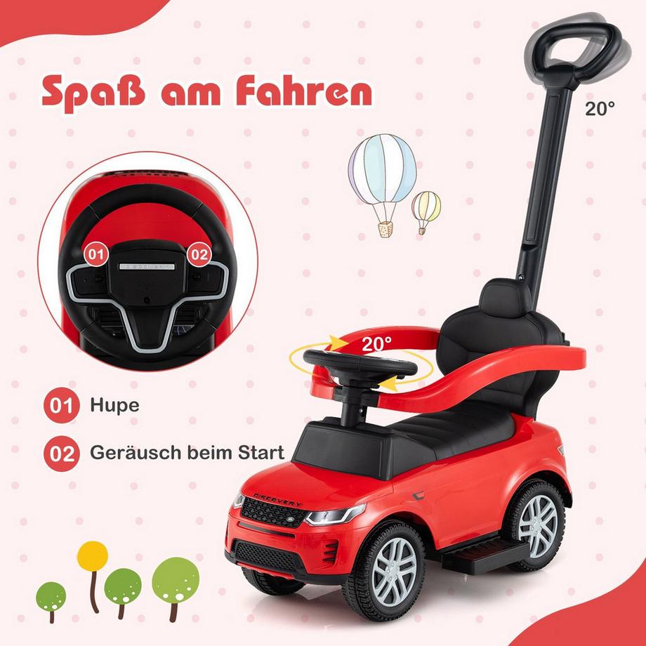 Northix  Voiture à pousser 3 en 1 pour tout-petits 