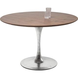 KARE Design Set d'invitation de table noyer zinc rond 120  