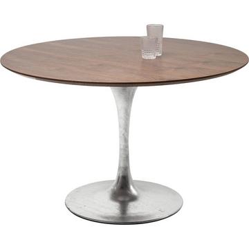 Set d'invitation de table noyer zinc rond 120