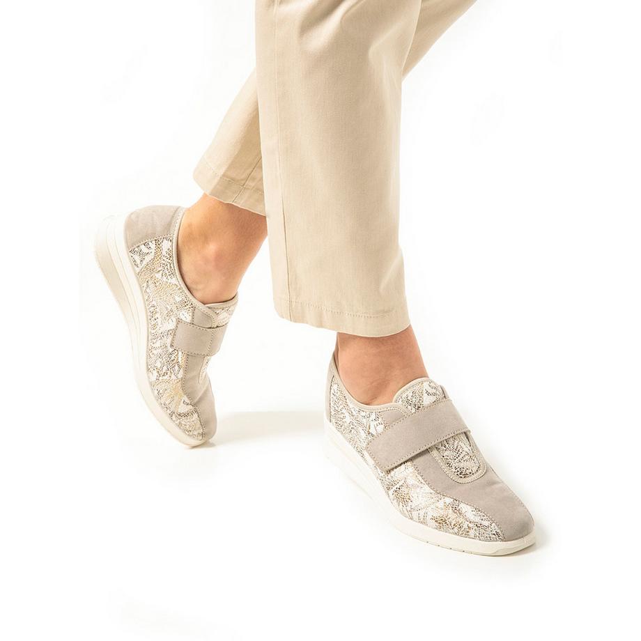 Pédiconfort Derby Chaussures avec Fermeture Auto-agrippante  