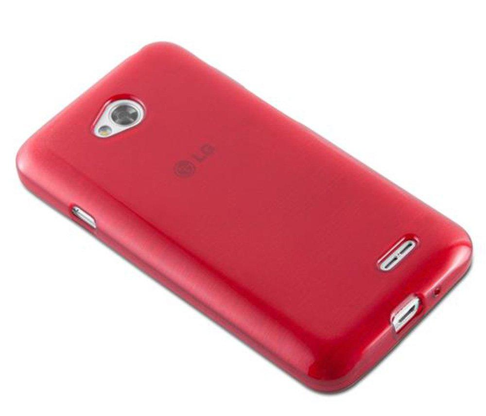 Cadorabo  Housse compatible avec LG L70 (1. SIM) - Coque de protection en silicone TPU flexible au design brossé 