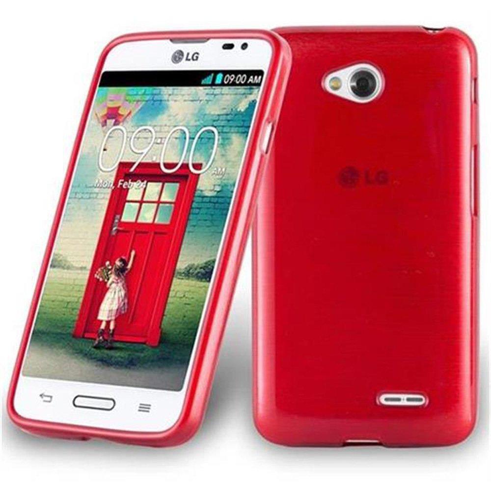 Cadorabo  Housse compatible avec LG L70 (1. SIM) - Coque de protection en silicone TPU flexible au design brossé 