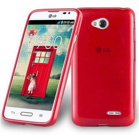 Cadorabo  Housse compatible avec LG L70 (1. SIM) - Coque de protection en silicone TPU flexible au design brossé 