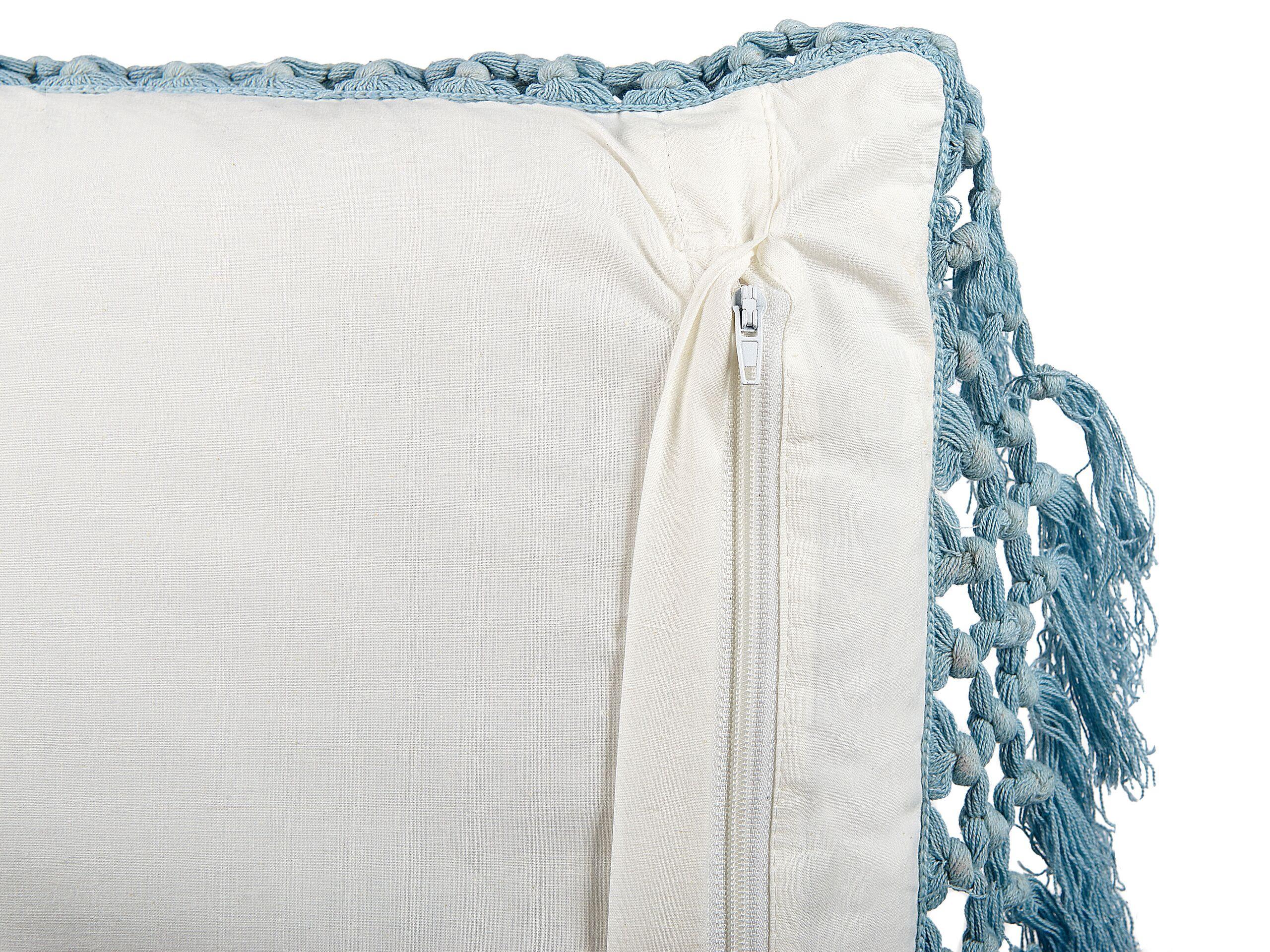 Beliani Coussin en Coton Traditionnel PALLIDA  