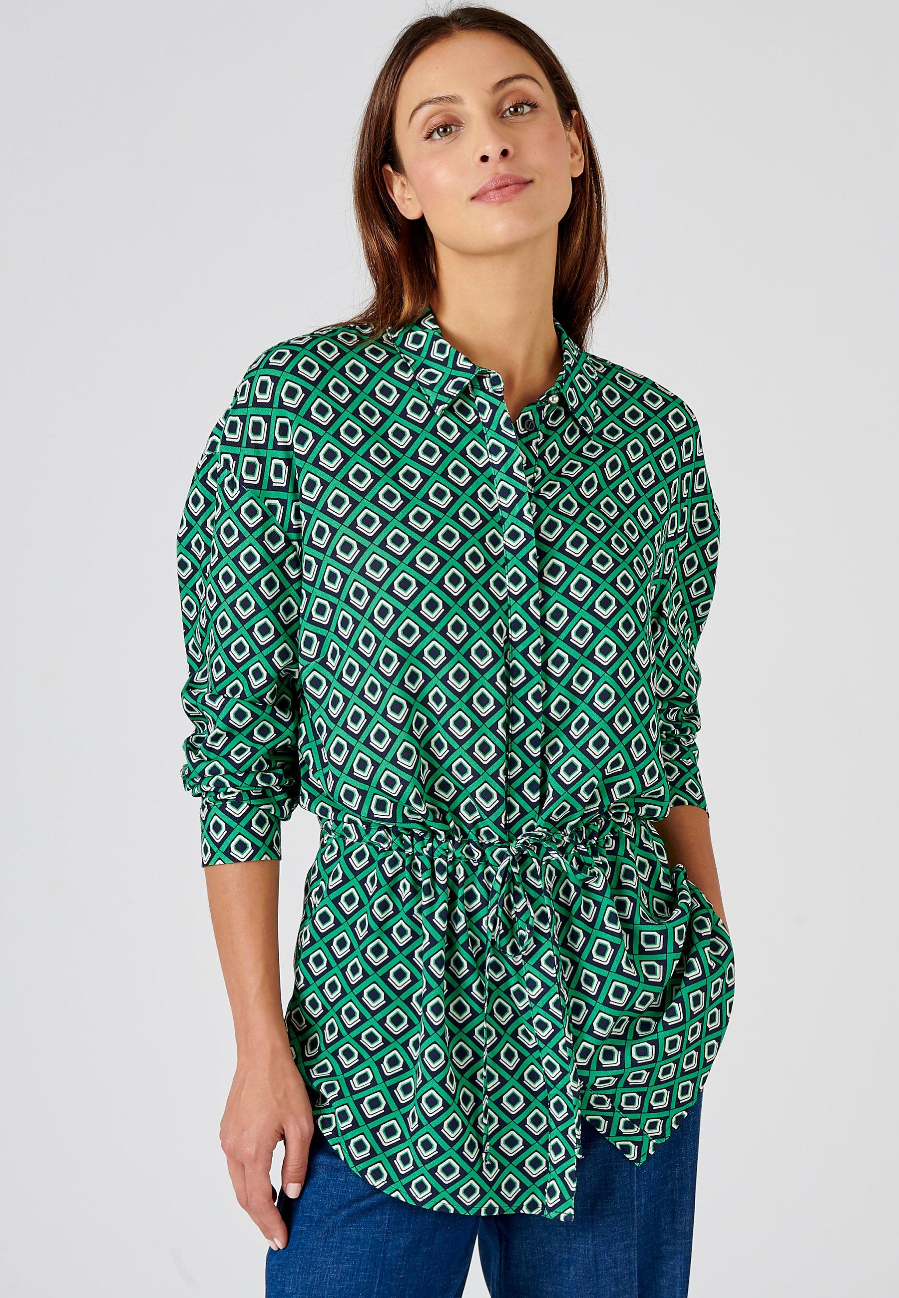 Image of Tunikabluse Aus *reiner Viskosefaser Lenzing(tm) Ecovero(tm). Damen Grün 40