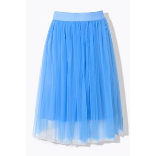 Ulla Popken  Jupe midi en tulle doublée, ceinture élastique et coupe évasée 