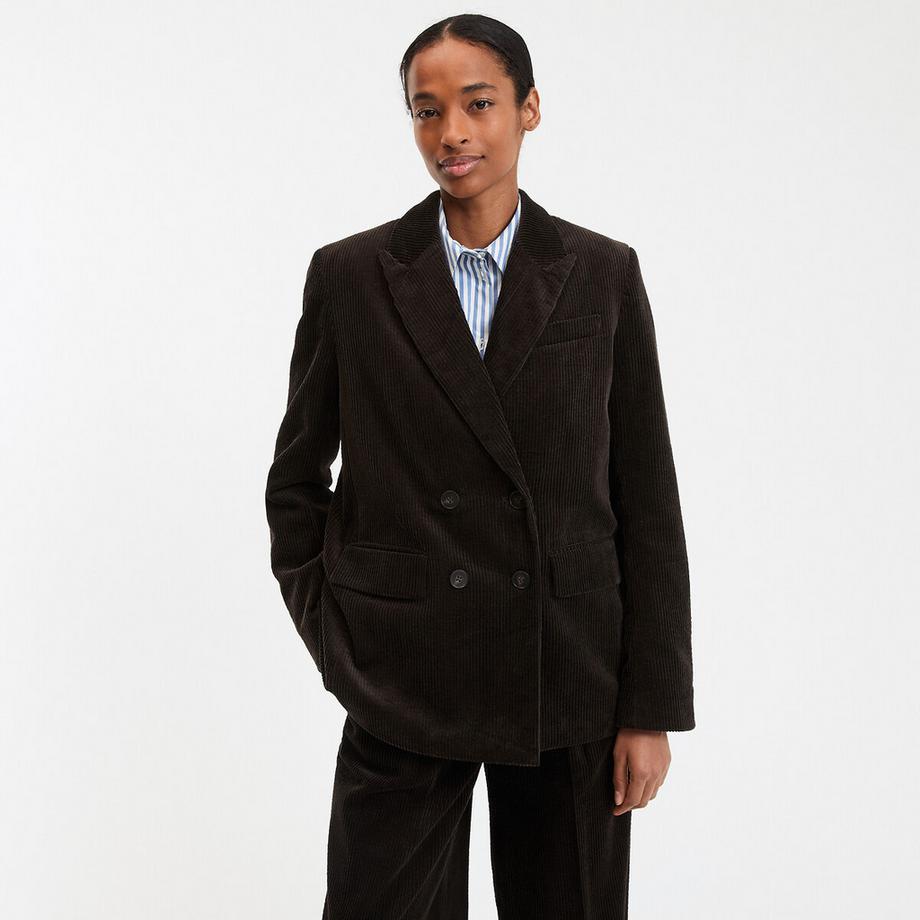 La Redoute Collections Blazer Lungo Velluto Doppio Petto  