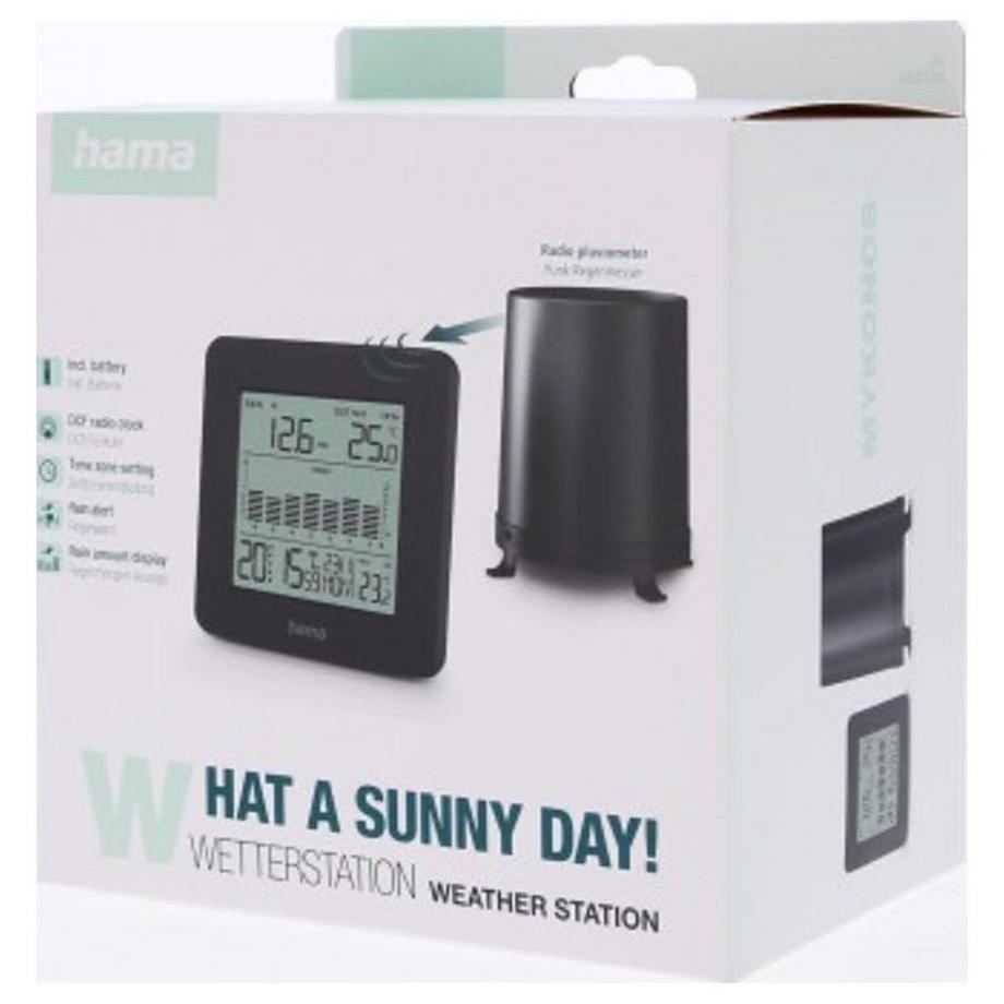 hama  HAMA Wetterstation Mykonos Schwarz 