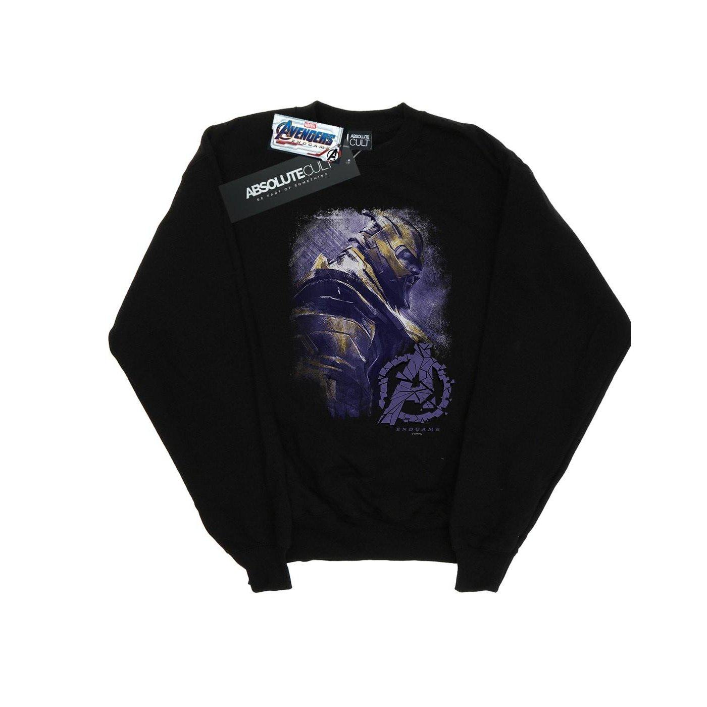Image of Avengers Endgame Thanos Brushed Sweatshirt Unisex Schwarz 140/146