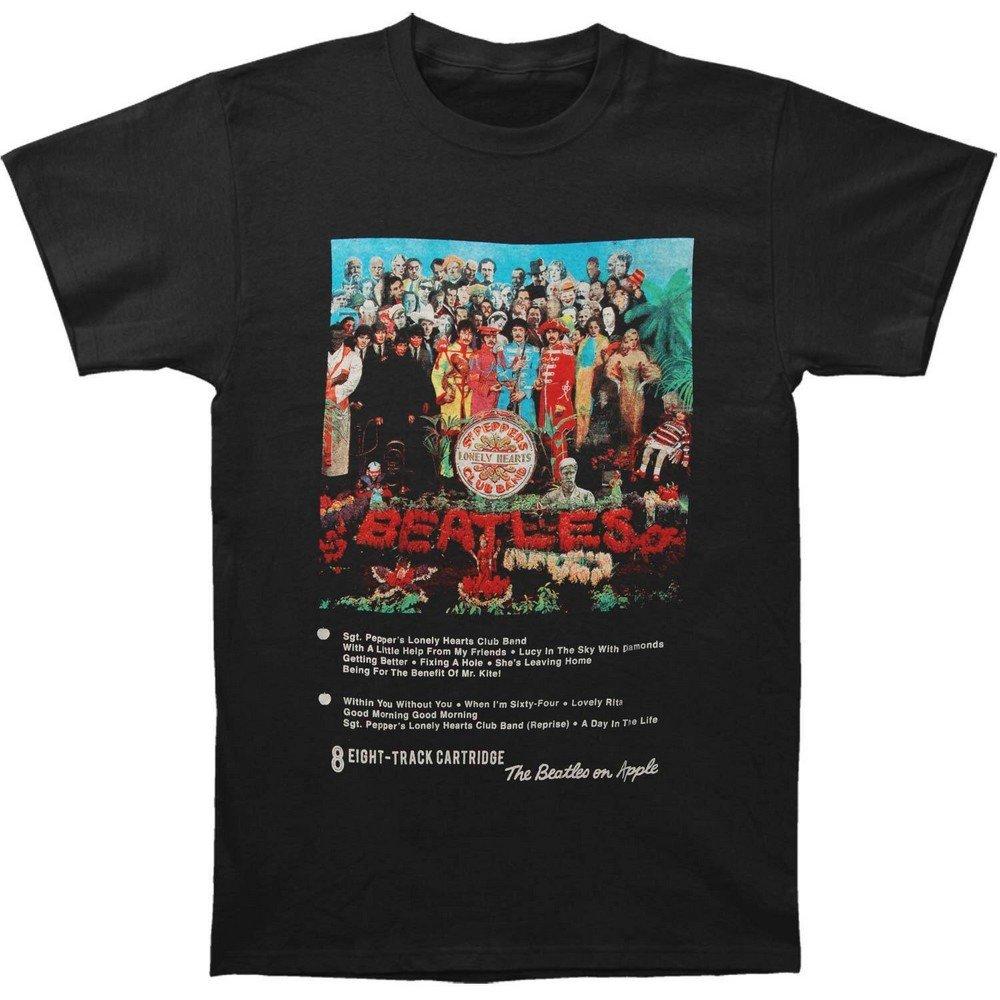 Image of Sgt Pepper 8 Track Tshirt Damen Schwarz S