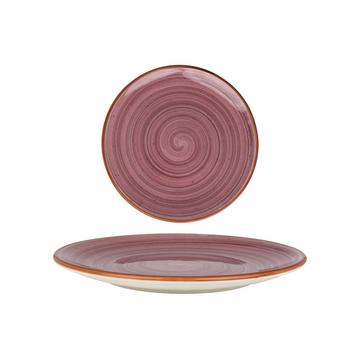 Assiette à desserts - Aura Blackberry -  Porcelaine - lot de 6