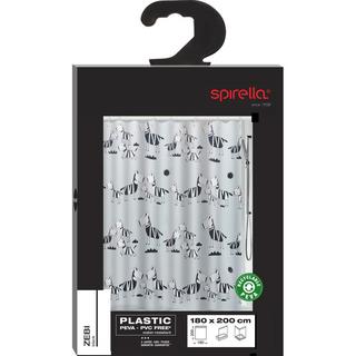 spirella Duschvorhang Polyester ZEBI NOIR  