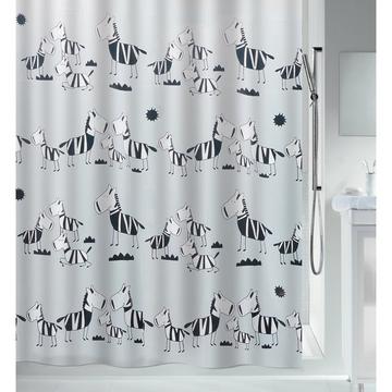 Duschvorhang Polyester ZEBI NOIR