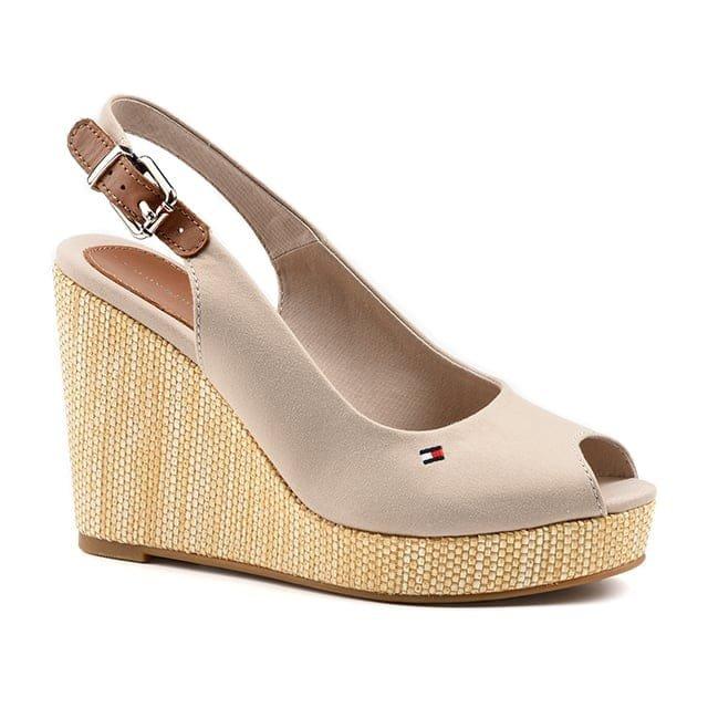 Image of Iconic Elena Sling Back Wedge-38 Unisex Beige 38