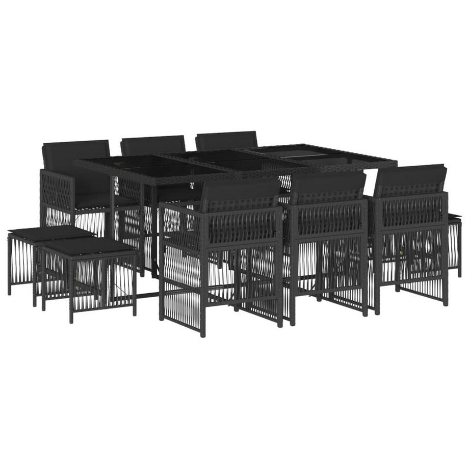 set da pranzo da giardino Polirattan