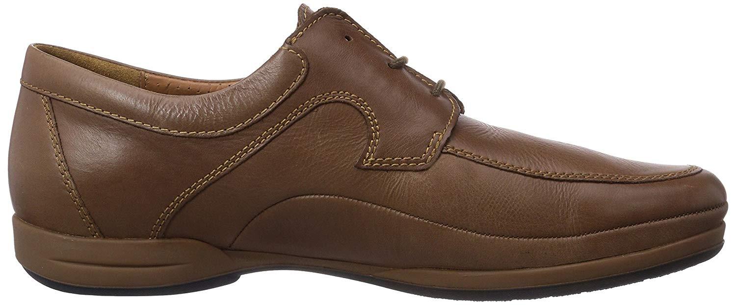Image of Rienzo - Leder Schnürschuh Unisex Braun 47