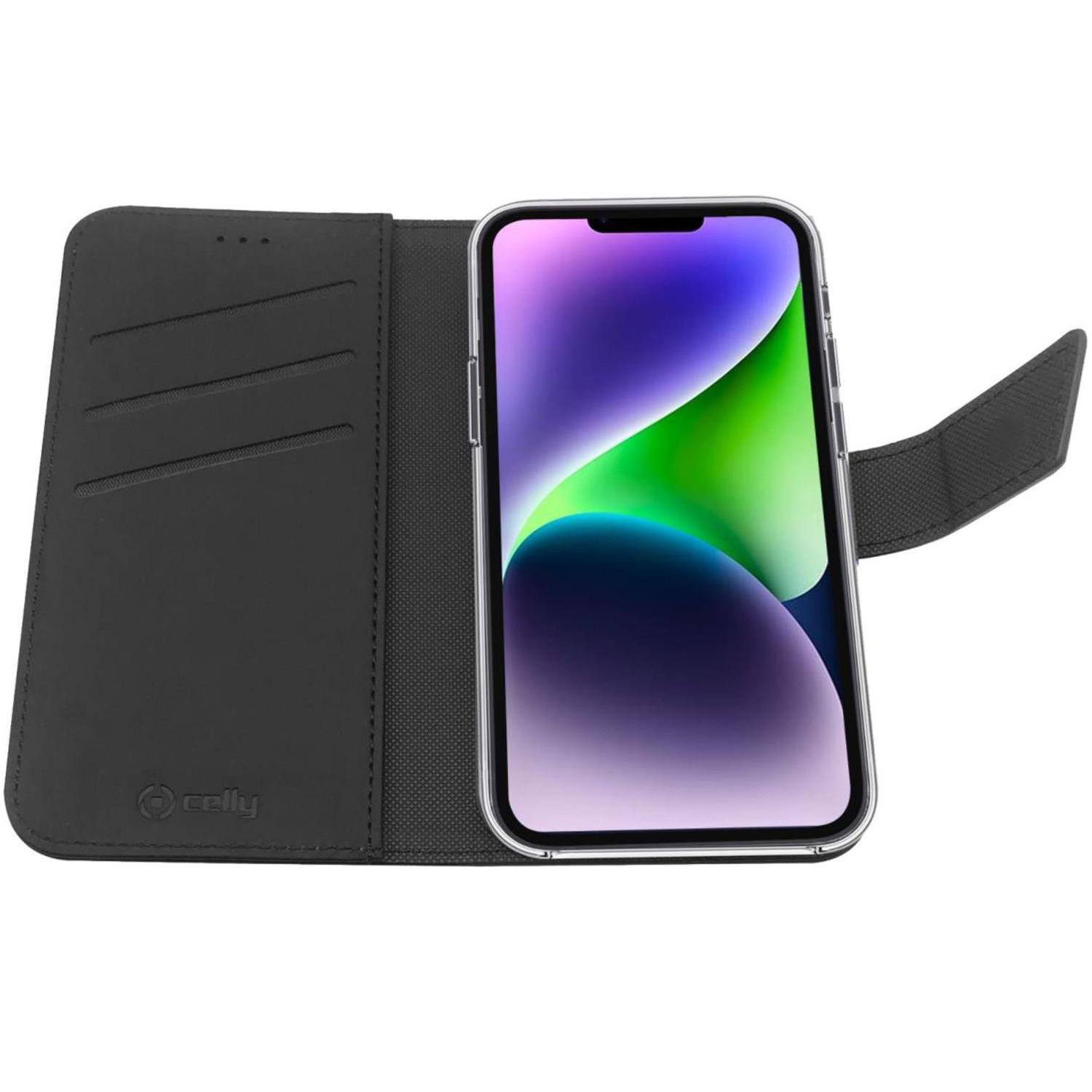 Celly  Wallet Case iPhone 14 Plus Schwarz 
