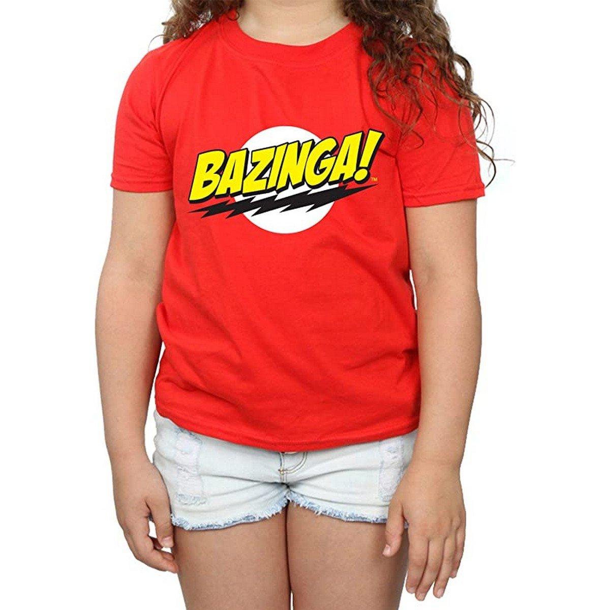 Image of Bazinga Tshirt Mädchen Rot Bunt 140/146