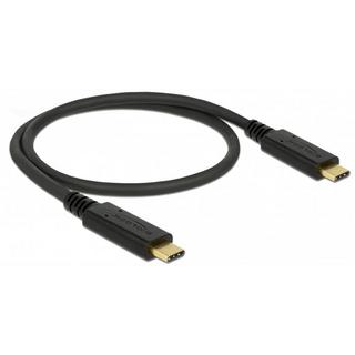 DeLock  83043 USB Kabel 0,5 m USB 2.0 USB C Schwarz 