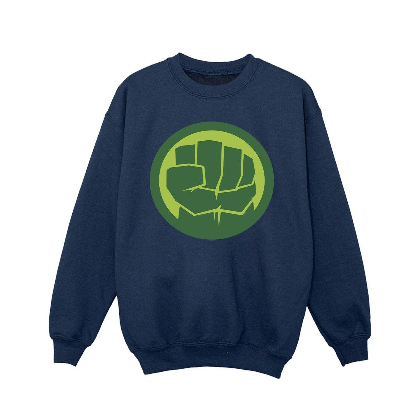 Image of Hulk Chest Logo Sweatshirt Unisex Marine 152-158