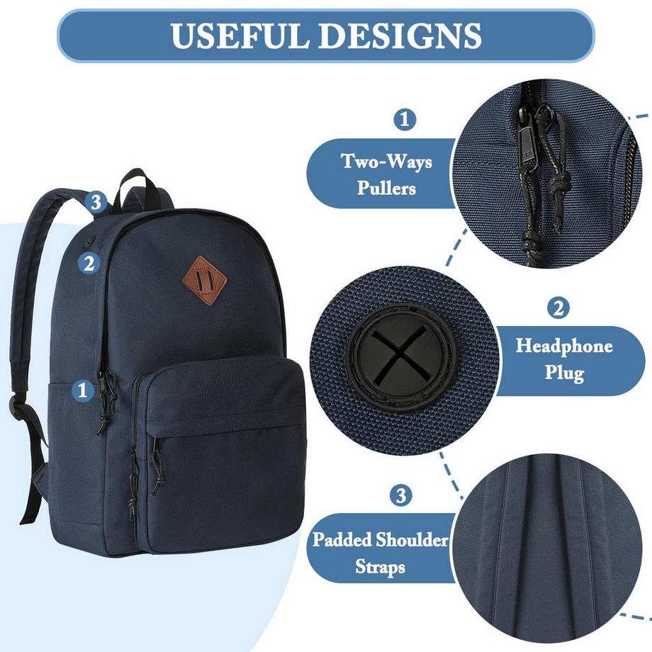 Only-bags.store Klassischer leichter Rucksack Teenager College Schultasche lässiger Tagesrucksack  