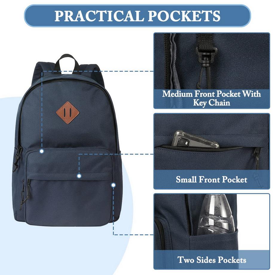 Only-bags.store Klassischer leichter Rucksack Teenager College Schultasche lässiger Tagesrucksack  