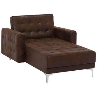 Beliani Chaiselongue aus Kunstleder Retro ABERDEEN  