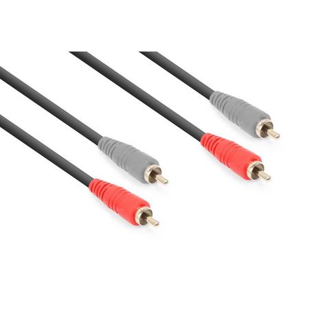 Vonyx  Vonyx CX340-1 cavo audio 1,5 m 2 x RCA Nero 