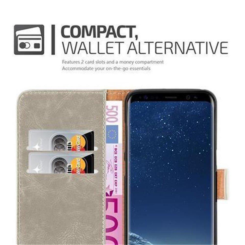 Cadorabo  Housse compatible avec Samsung Galaxy S8 PLUS - Coque de protection avec fermeture magnétique, fonction de support et compartiment pour carte 