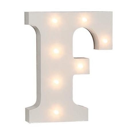 Ootb Lettres en bois lumineuses LED "F"  