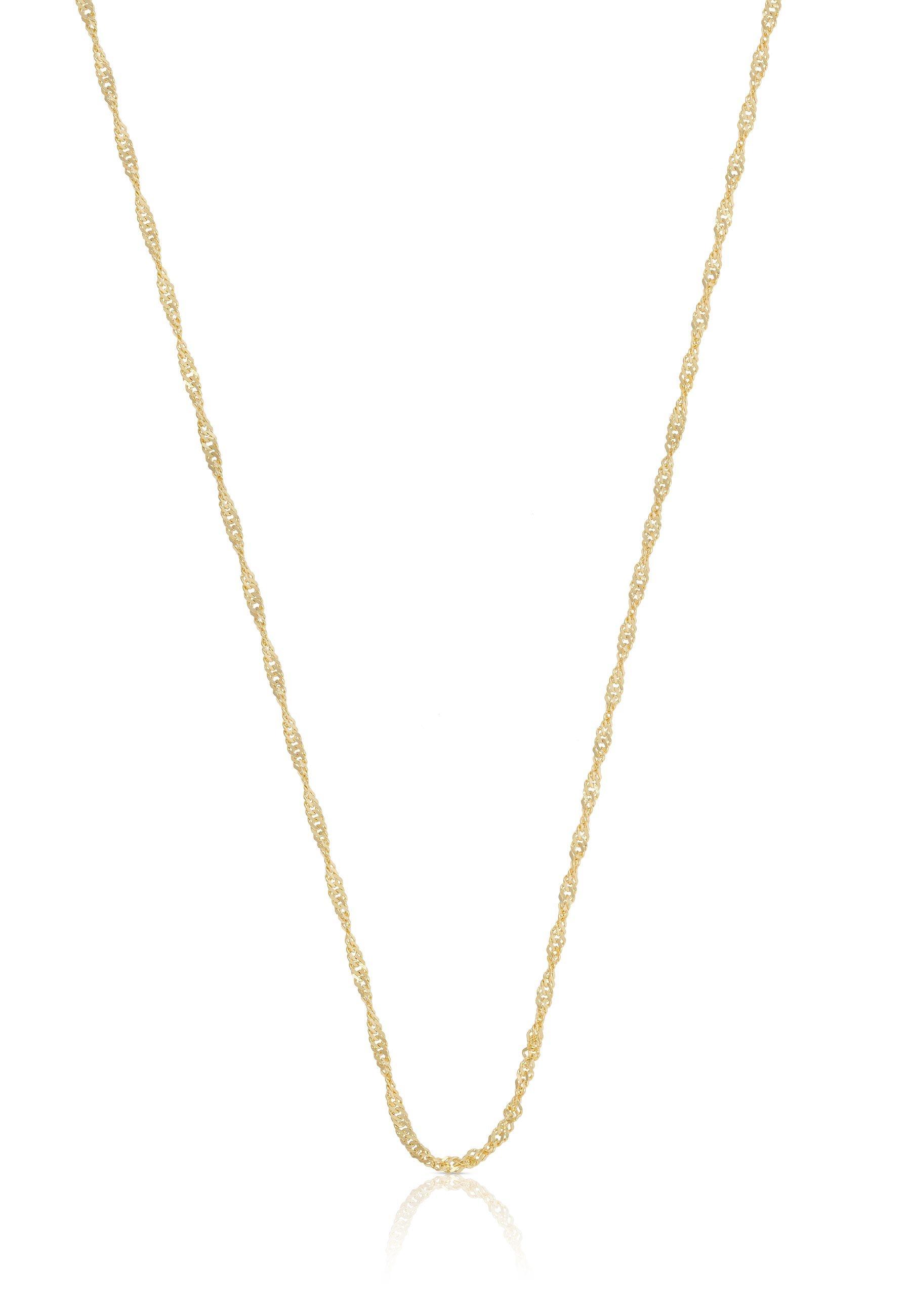 MUAU Schmuck  Collier Singapur Gelbgold 750, 1.2mm, 42cm 