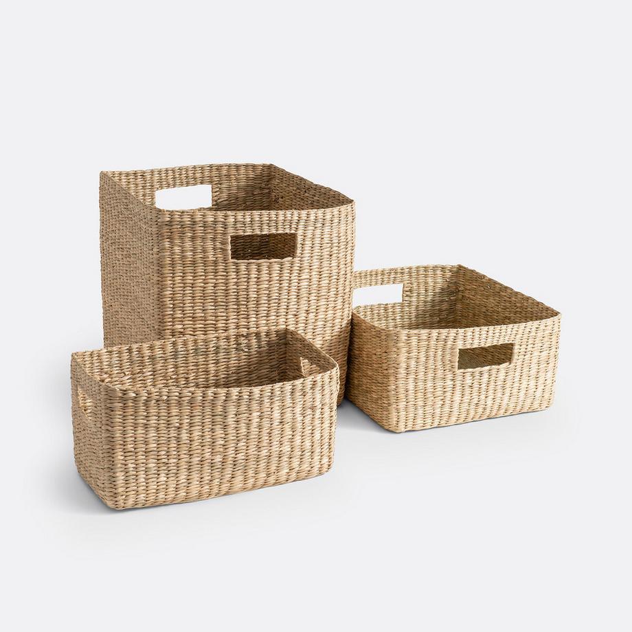 La Redoute Intérieurs Panier en herbier tressé  