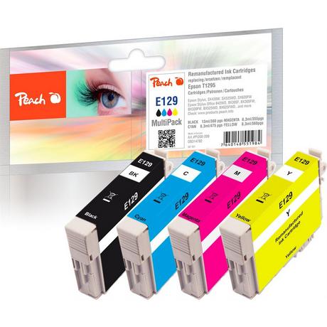 Peach  Spar Pack Tintenpatronen kompatibel zu Epson T1295 