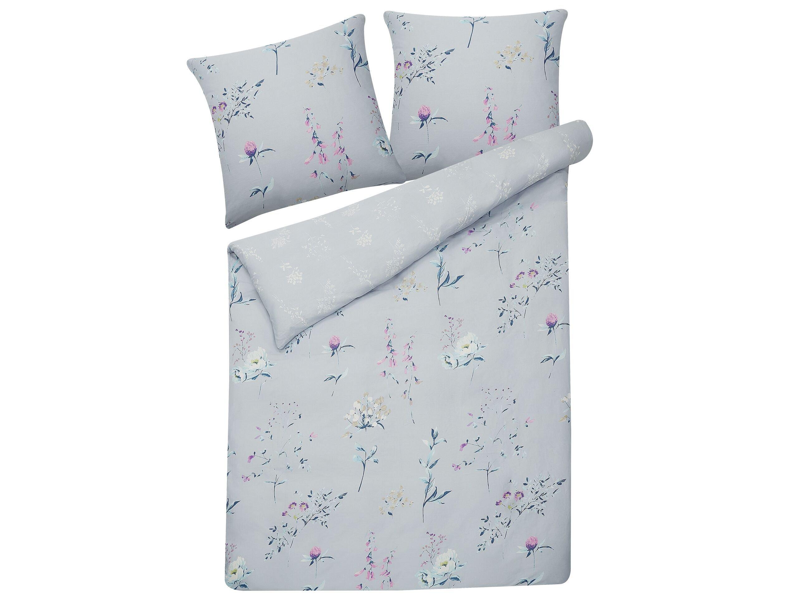 Beliani Ensemble de housses de couette en Satin de coton Traditionnel EVERGREEN  