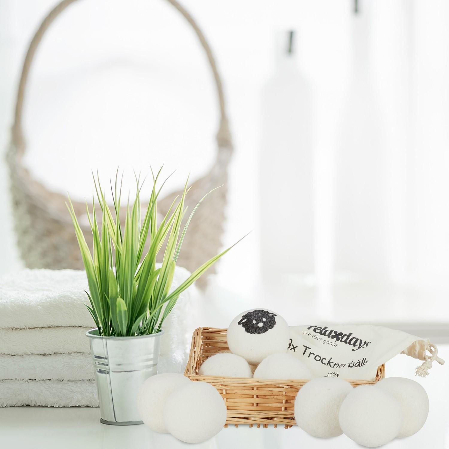 Northio Schafwoll-Trockenbälle 8er-Set  