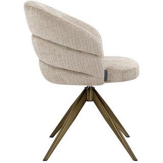 mutoni Chaise pivotante Zendaya Chenille beige  