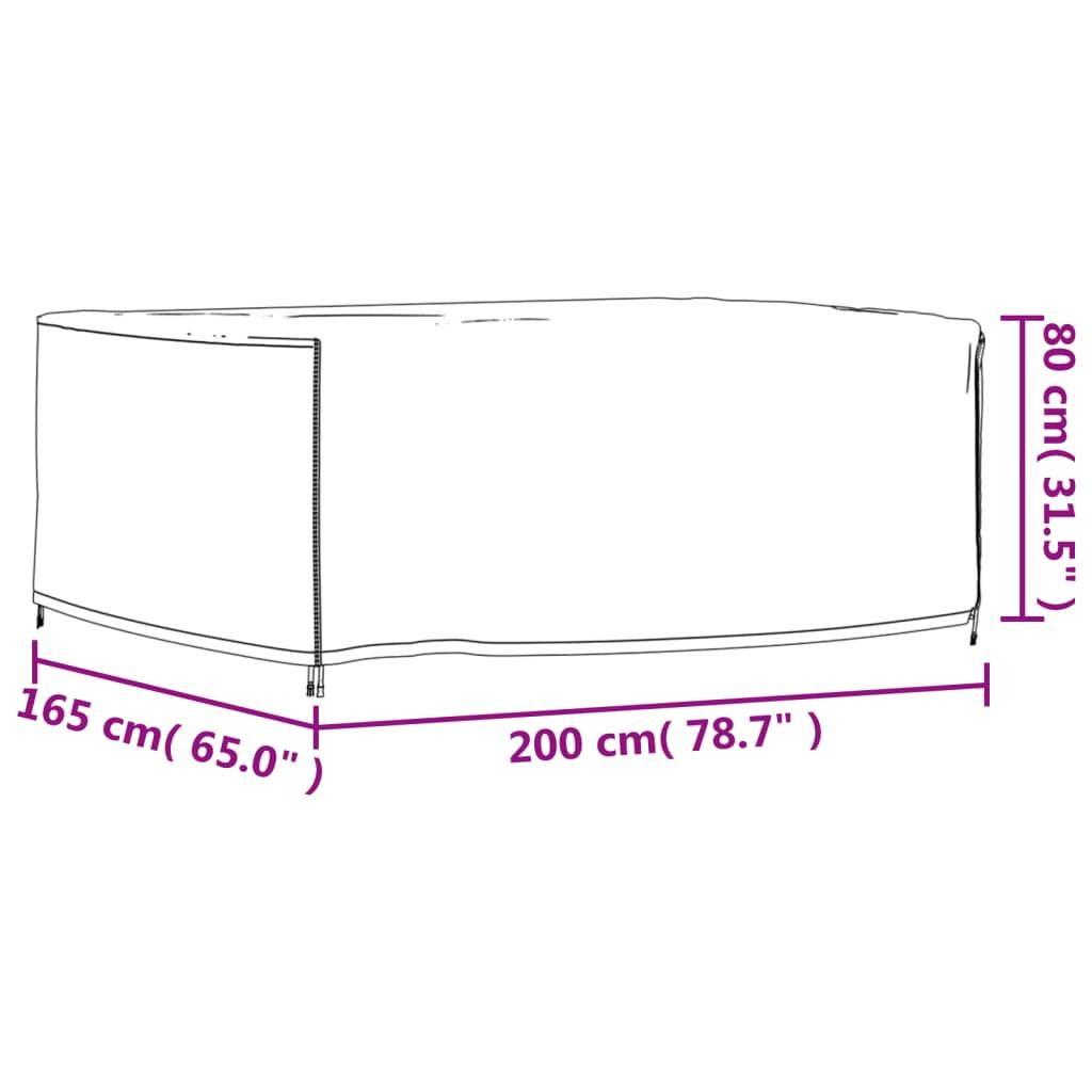 VidaXL Housse de meubles de jardin polyester  