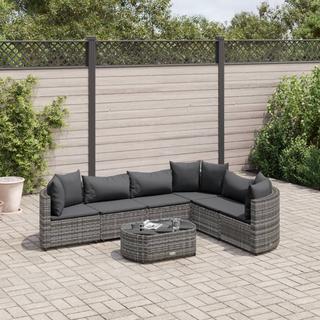 VidaXL set salotto da giardino Polirattan  