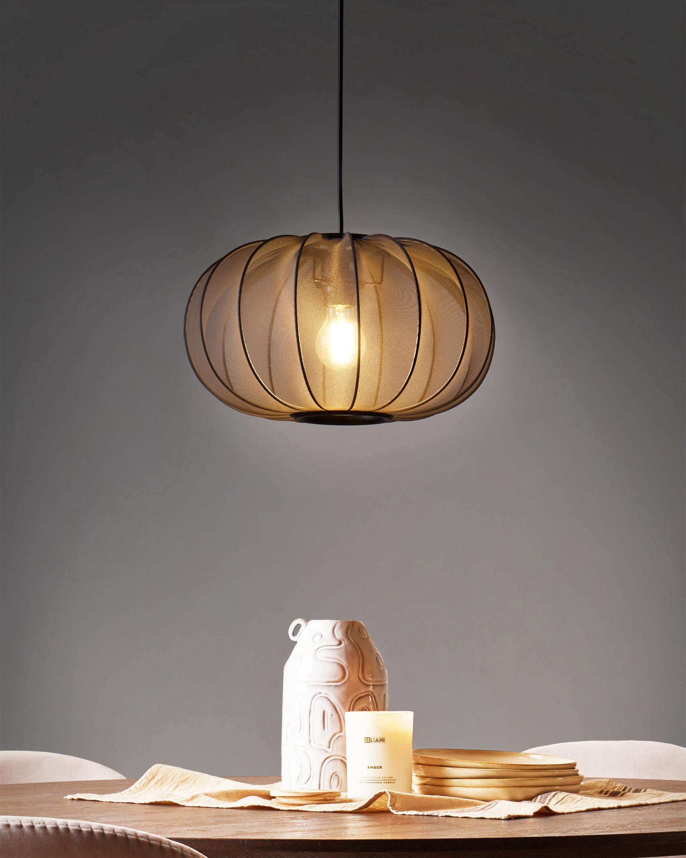 Beliani Lampadario en Nylon Moderno TOCUYO  