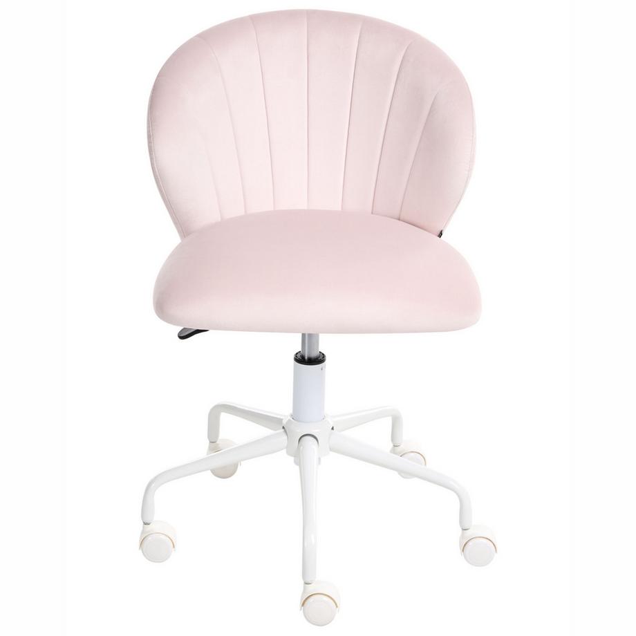 Beliani Chaise de bureau en Velours  CHEERFUL  