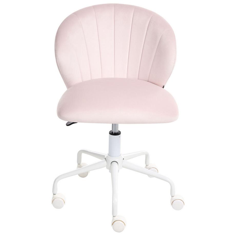 Beliani Chaise de bureau en Velours  CHEERFUL  