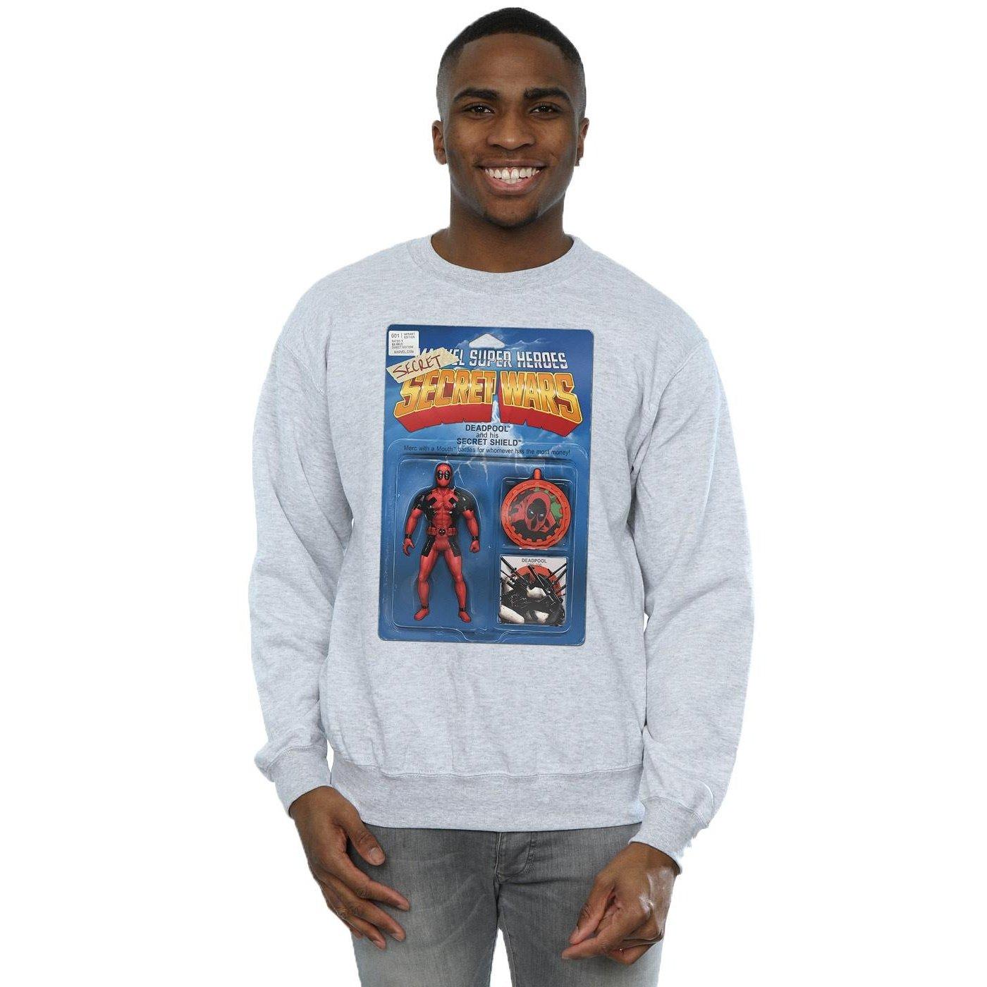 MARVEL  Deadpool Secret Wars Action Figure Sweatshirt 