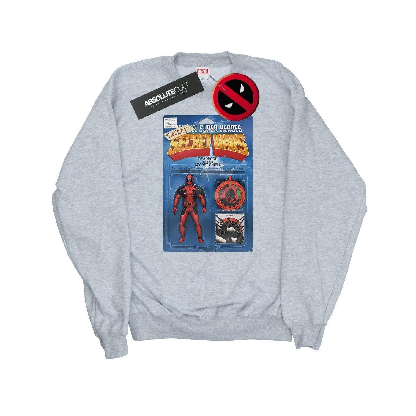 MARVEL  Deadpool Secret Wars Action Figure Sweatshirt 