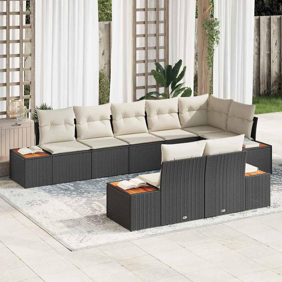 VidaXL Divano da esterno Polyrattan  
