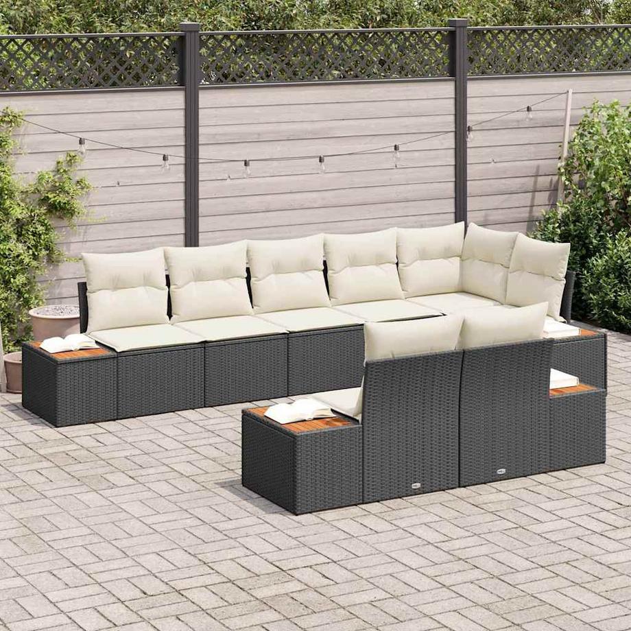 VidaXL Divano da esterno Polyrattan  