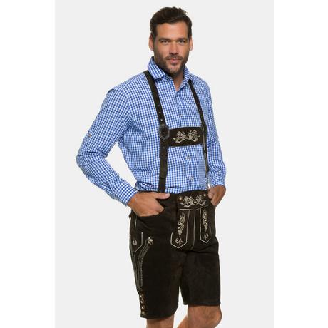 JP1880  Lederhosen in tradizionale stile Tracht in pelle vera con ricami 