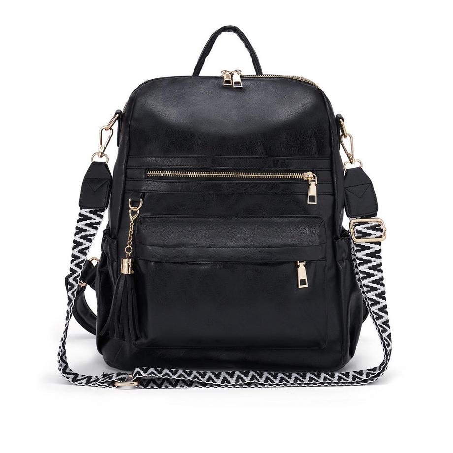 Sac à dos en cuir ,Sac à dos élégant 2 en 1 Sac à dos à bandoulière Sacs à dos modernes imperméables antivol Sac à dos de ville Sac de voyage