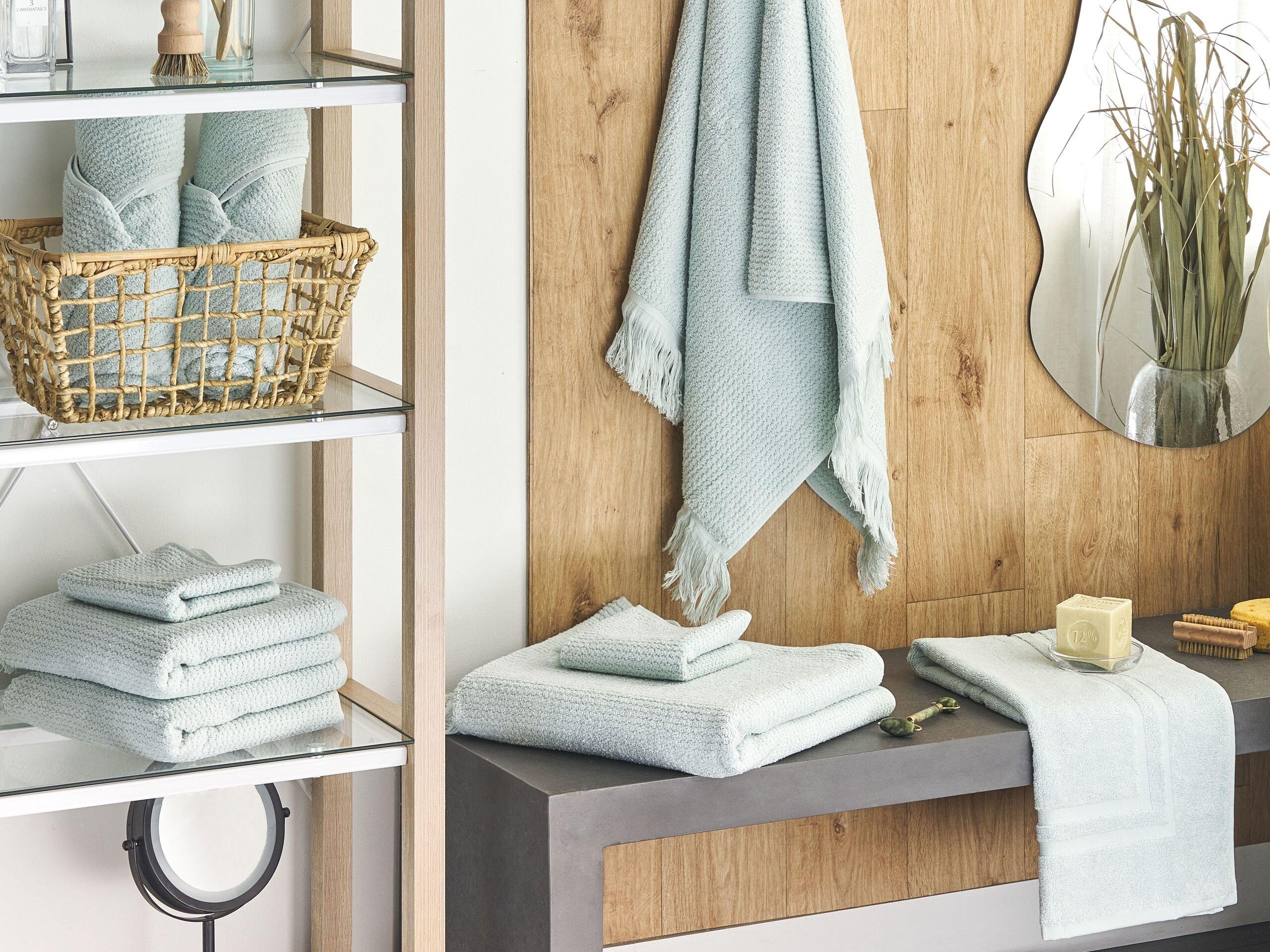 Beliani Lot de 9 serviettes en Coton ATIU  